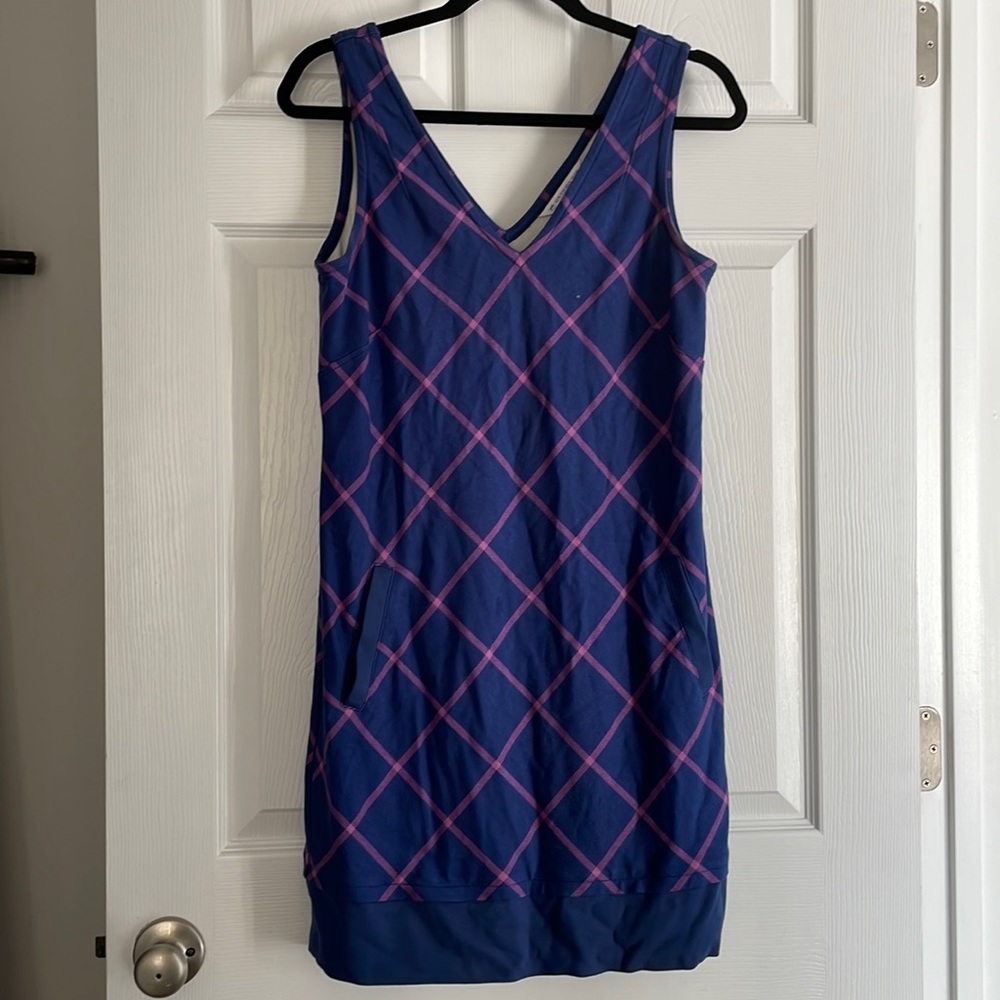 Southern Tide Blue and Purple Plaid Dress